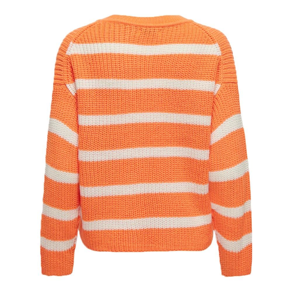 Pull à Rayures Orange Femme JDY Stripe 2
