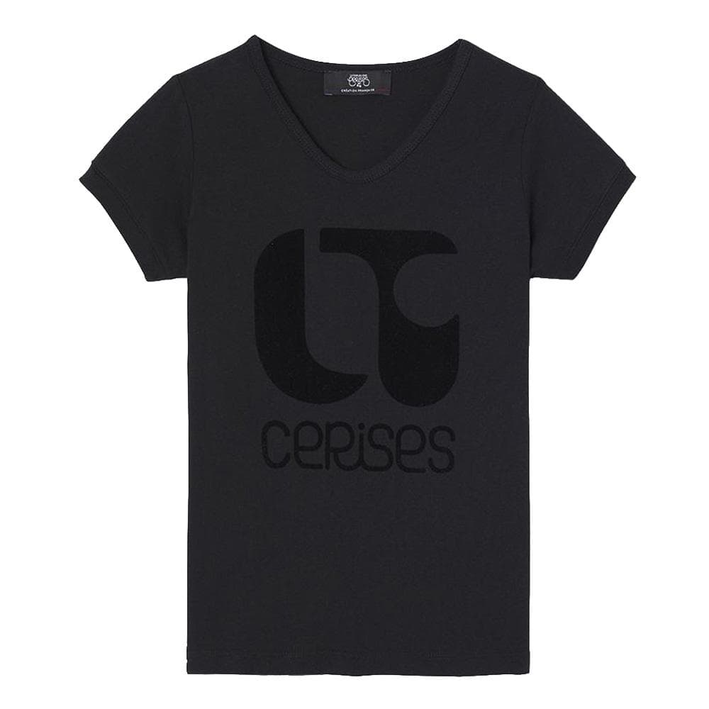 T-shirt Noir Fille Le Temps Des Cerises Nita 1