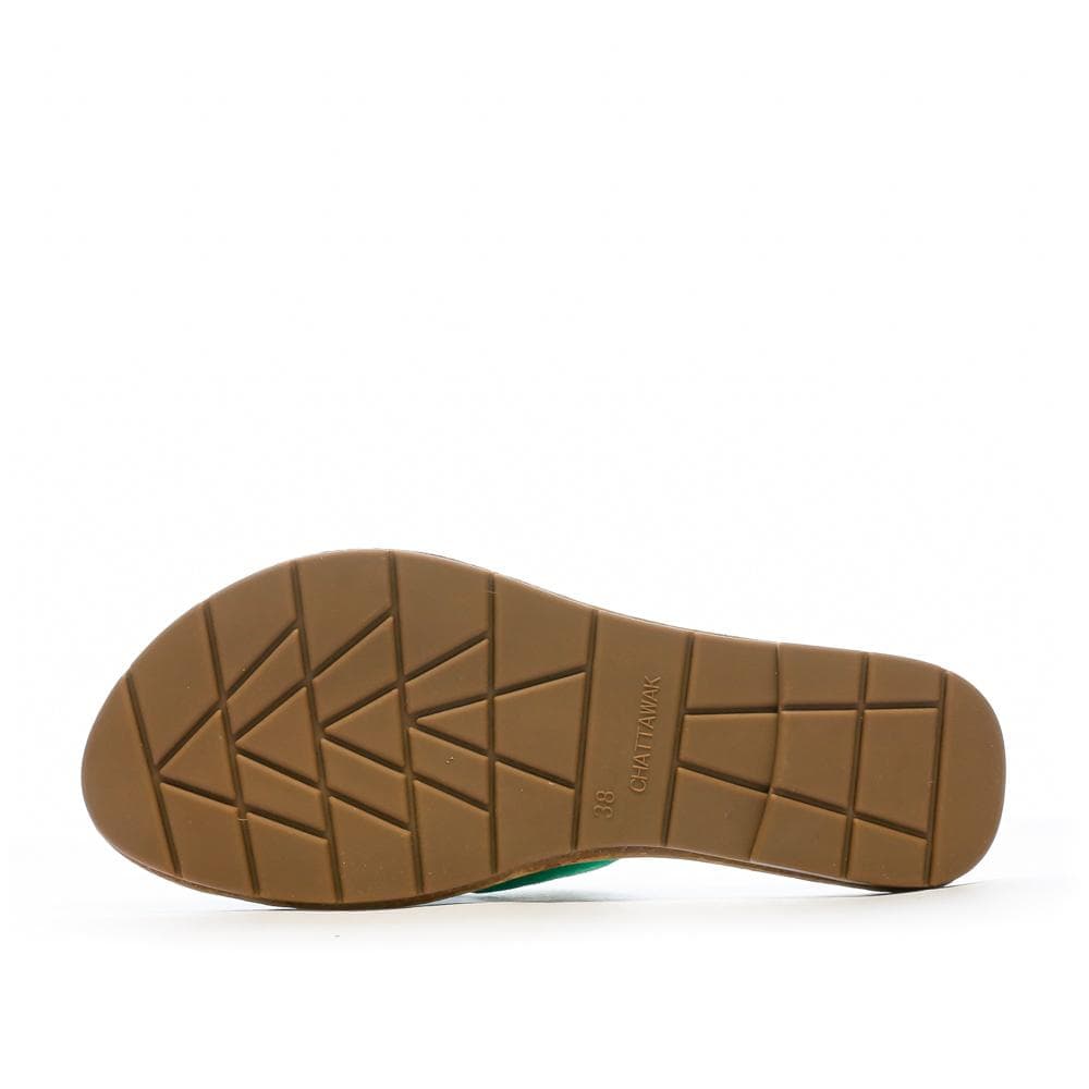 Claquettes Vertes Femme Chattawak Pace 4