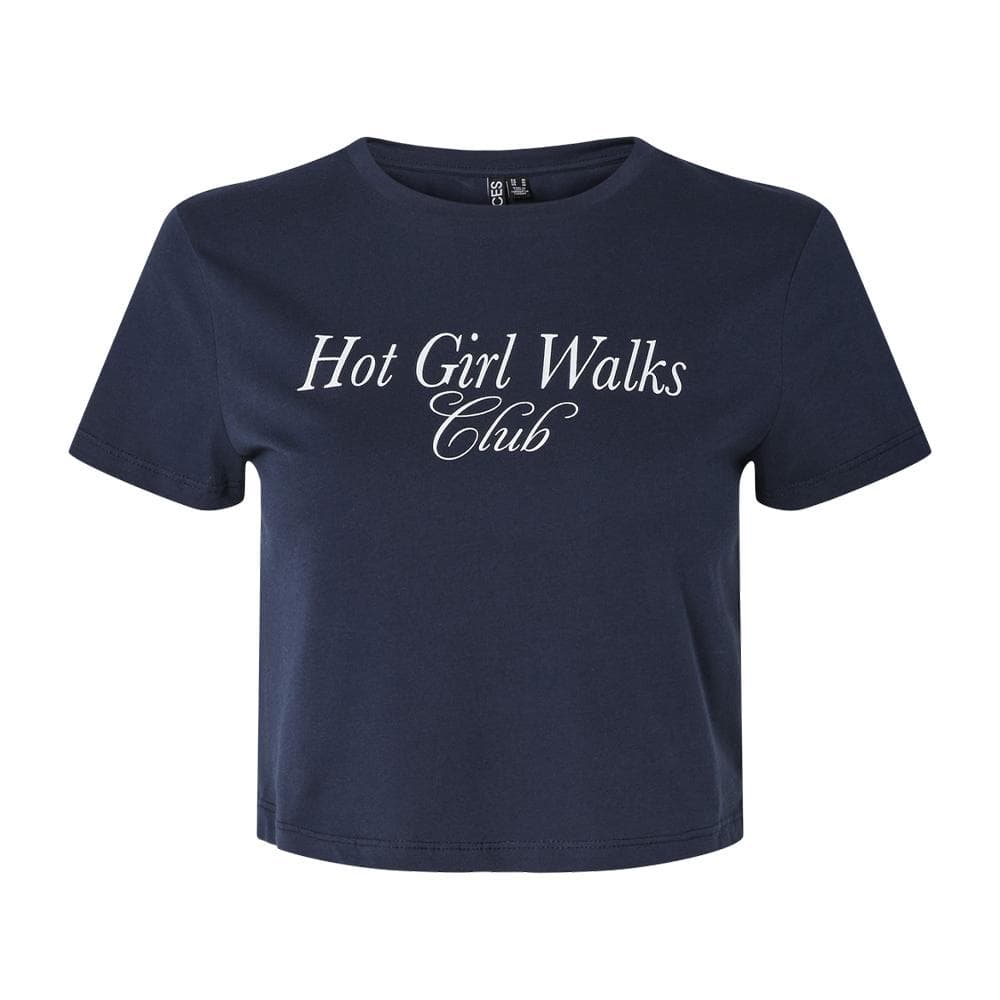 T-Shirt Marine Femme Pieces Express 1