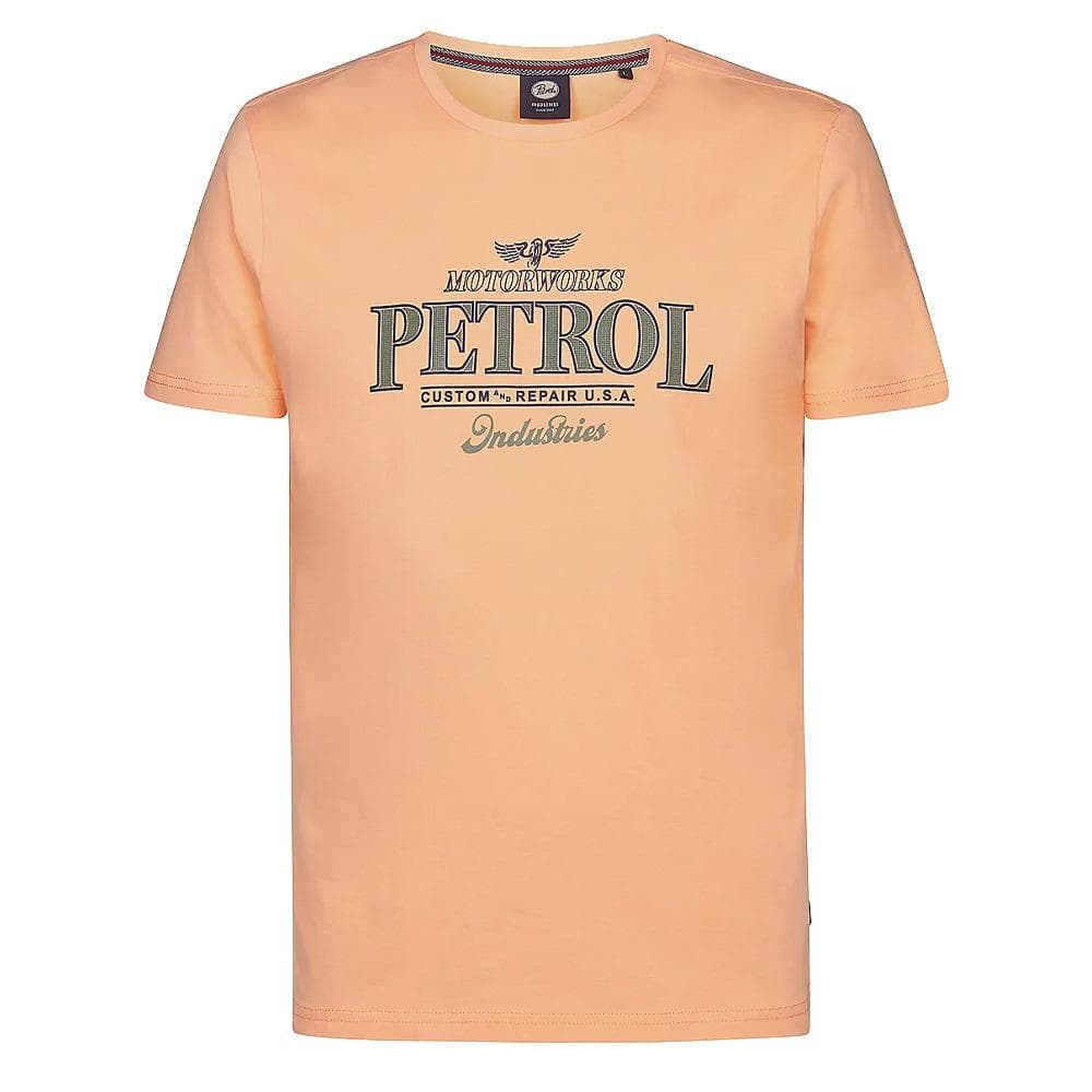 T-Shirt Orange Homme Petrol Industries Classic 1