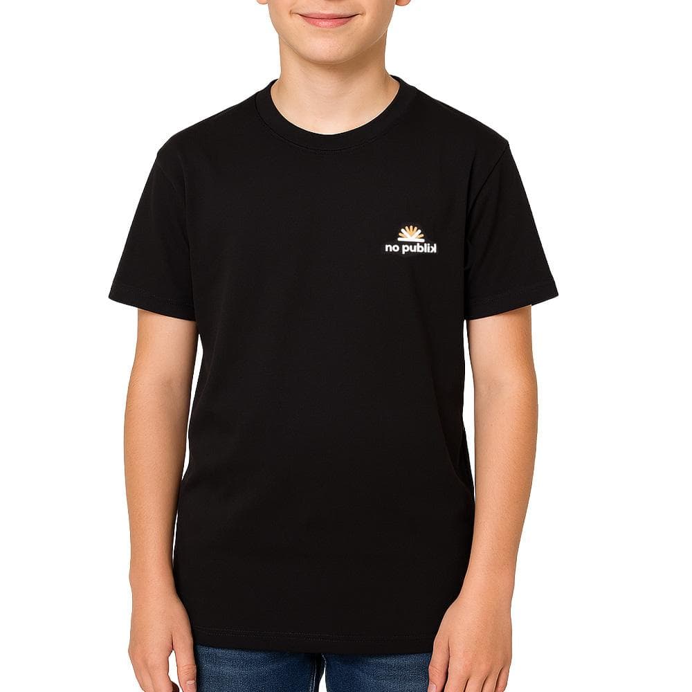 T-Shirt Noir Garçon No Publik Little 1