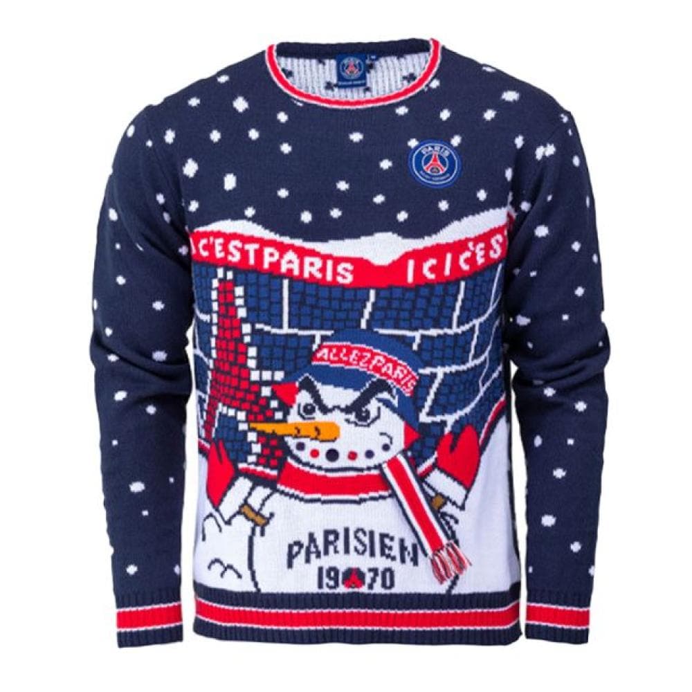Pull de Noël Marine Homme PSG 70 1