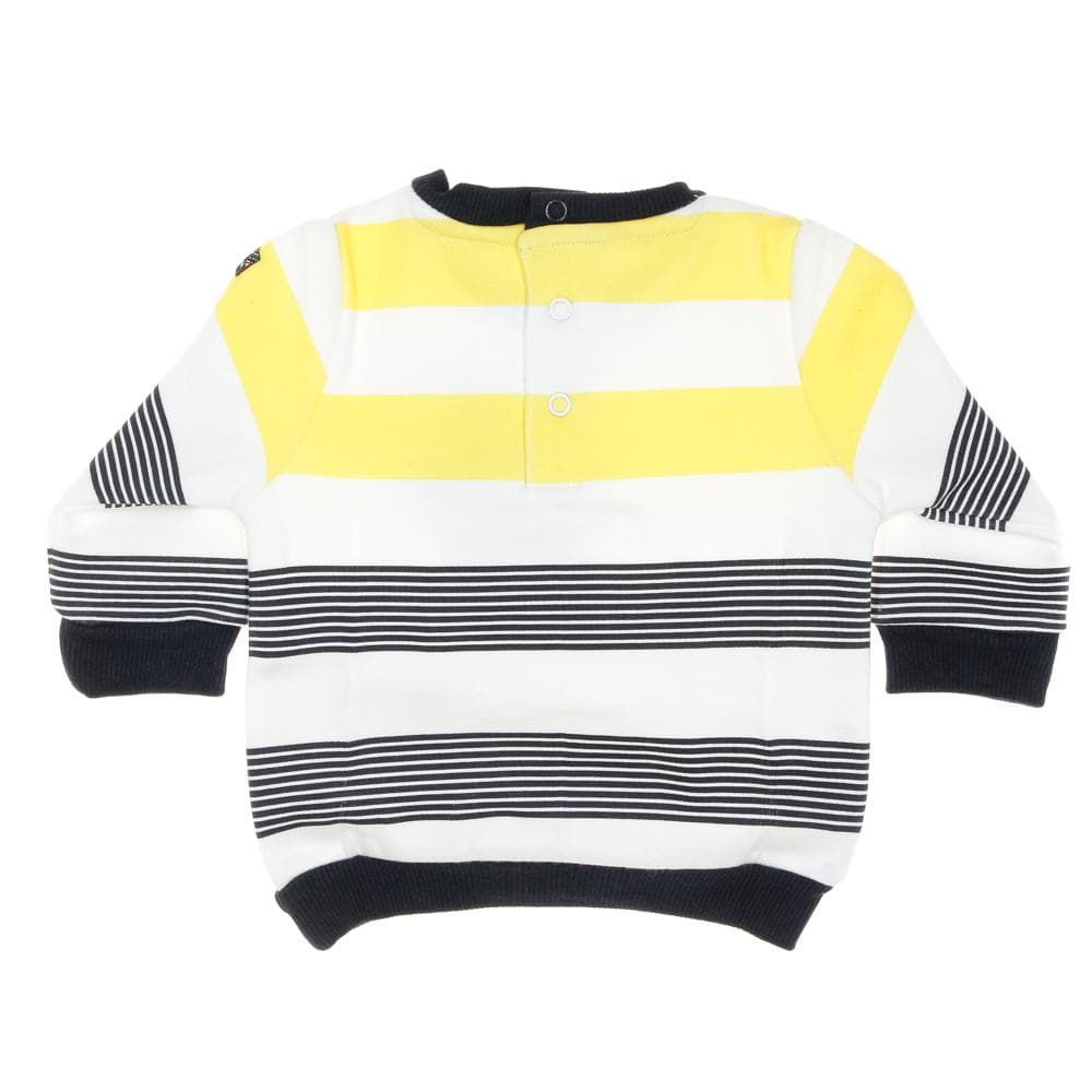 Sweat Jaune/Marine à Rayures Garçon EOM Sweat 2