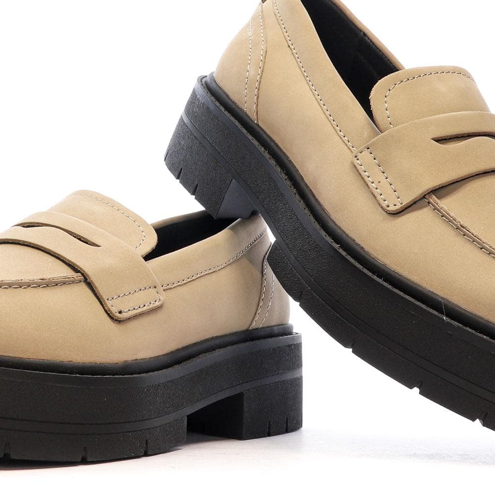 Mocassins Beige/Noir Femme Geox Spherica 7