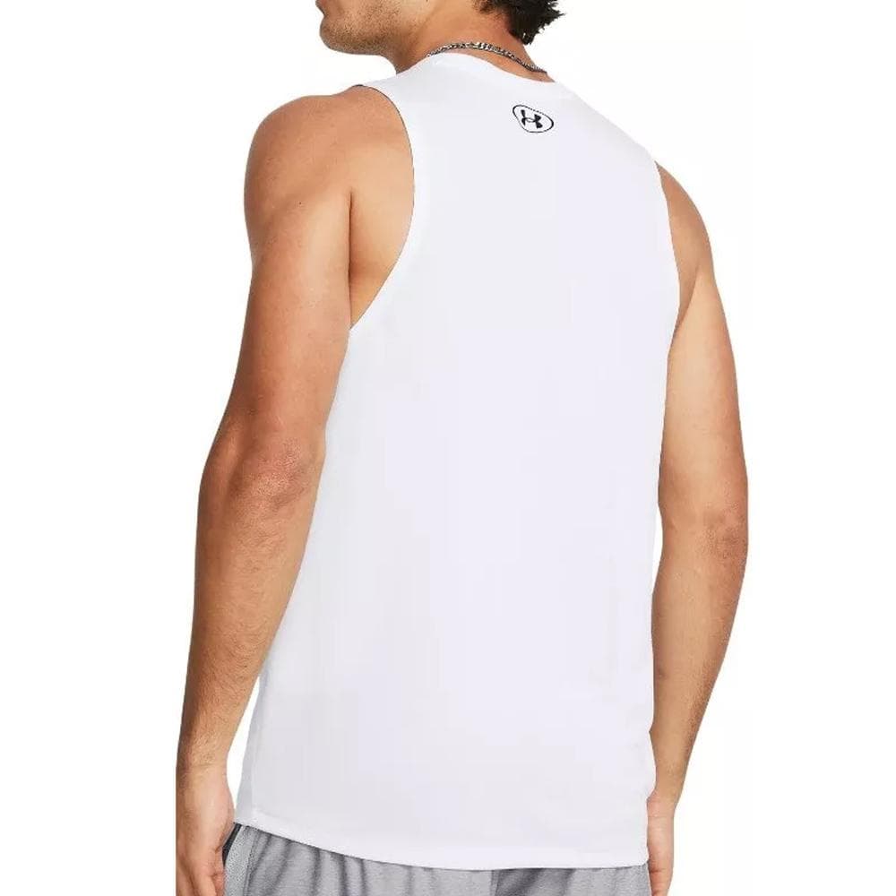 Débardeur Blanc Homme Under Armour Tech 2