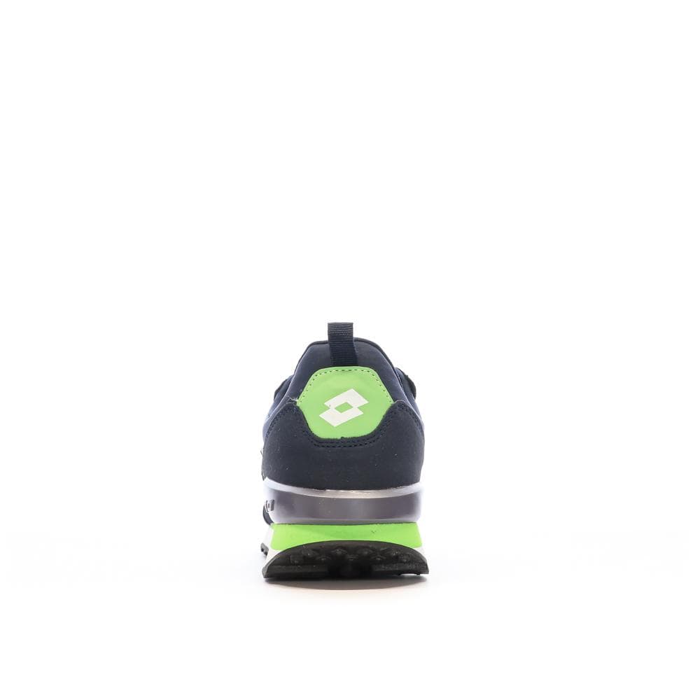 Baskets Marine/Vert Homme Lotto Twenty 5 3