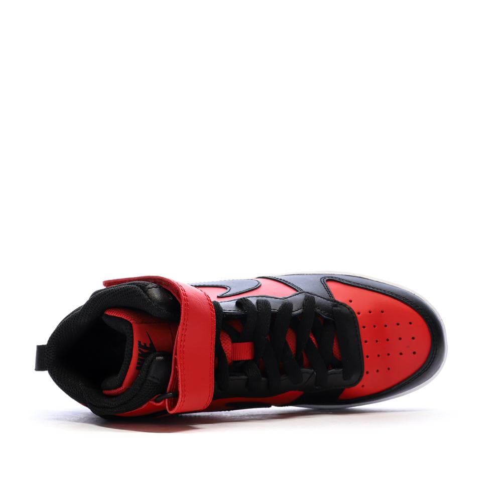 Baskets Noir/Rouge Mixte Nike Court Borough Mid 2 4