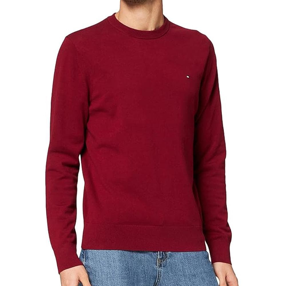 Pull Bordeaux Homme Tommy Hilfiger Pima MW0MW28047 1