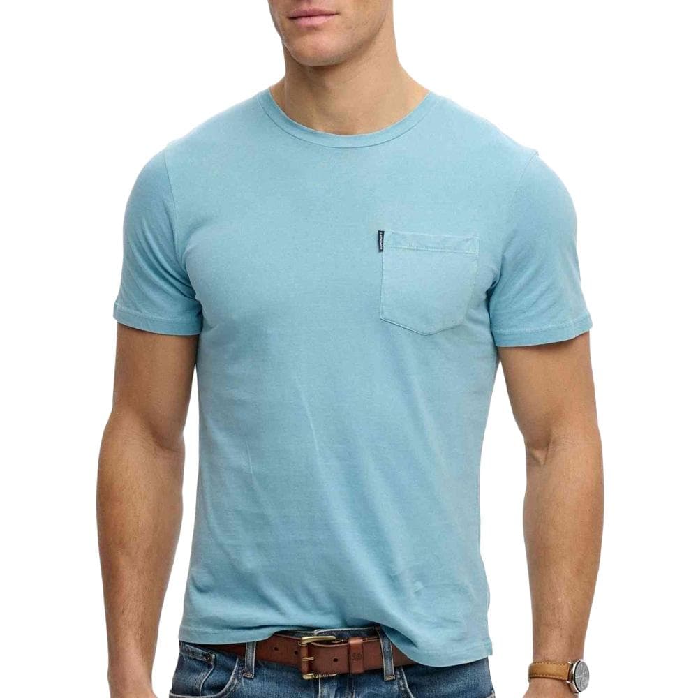 T-Shirt Bleu Homme Superdry Classic Essential 1