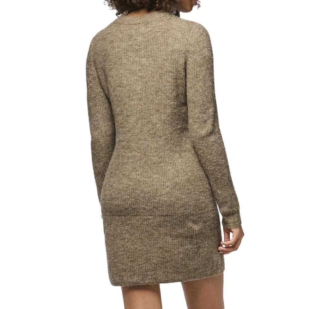 Robe Pull Marron Femme Pieces Ellen 2