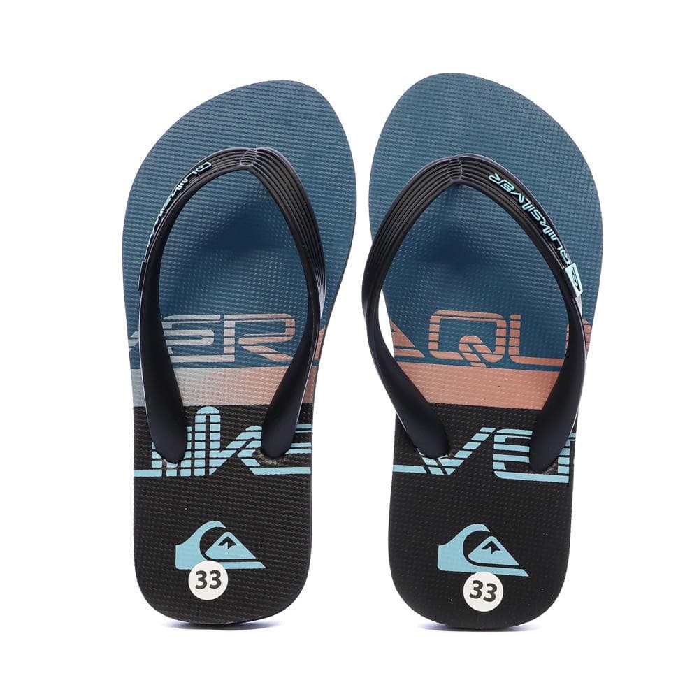 Tongs Noir/Bleu Garçon Quiksilver Java Quik 3