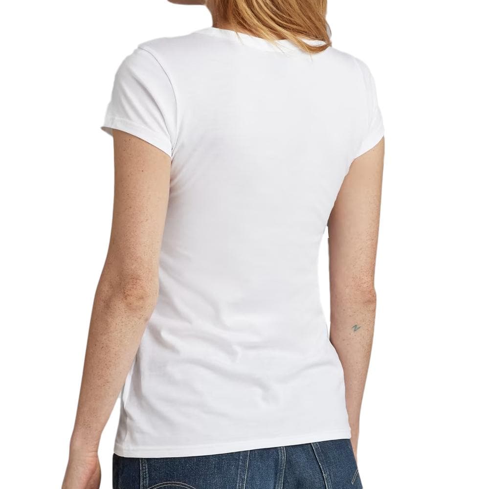 T-shirt Blanc Femme G-Star Raw D24714 2