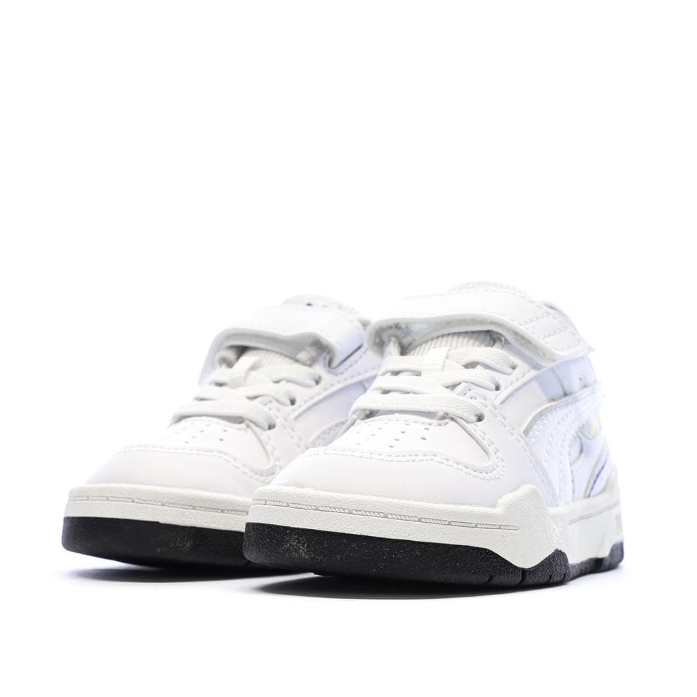 Baskets Blanc/Violet Garçon Puma Slipstream 6