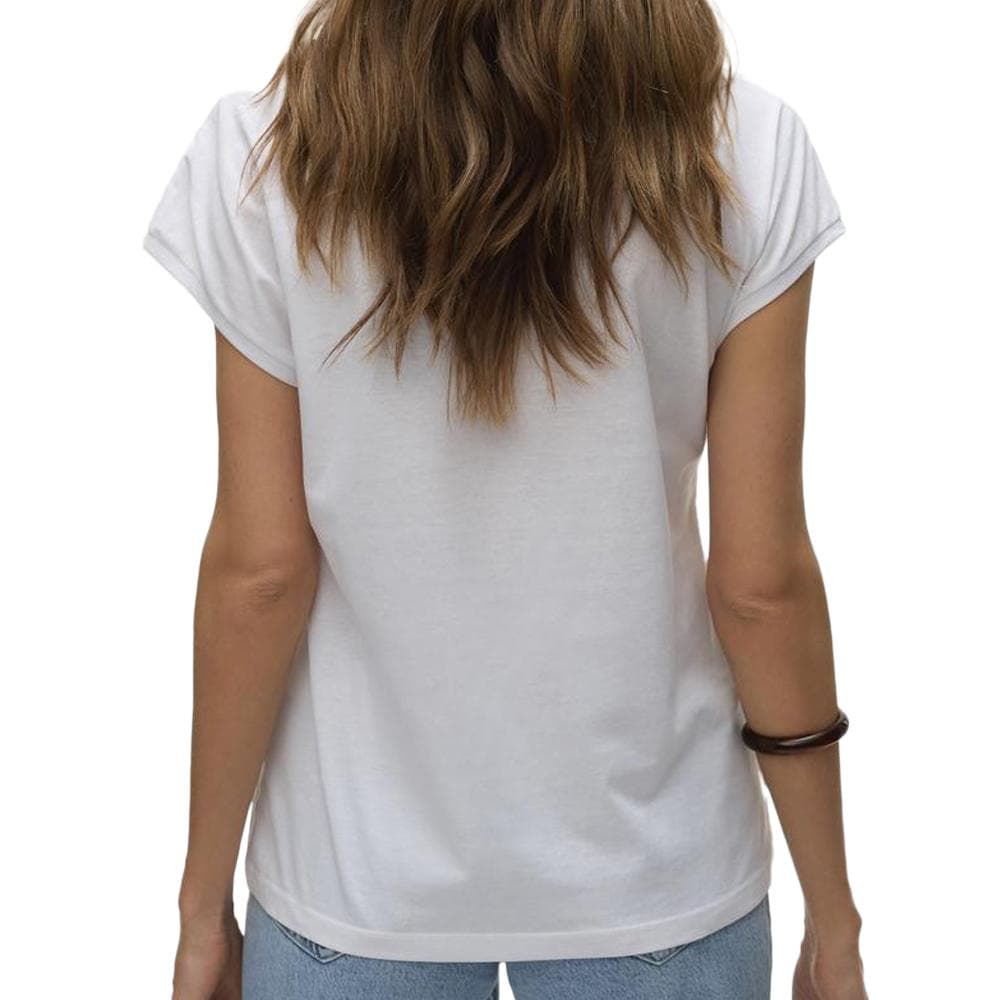 T-Shirt Blanc Femme Vero Moda Dubarry 2