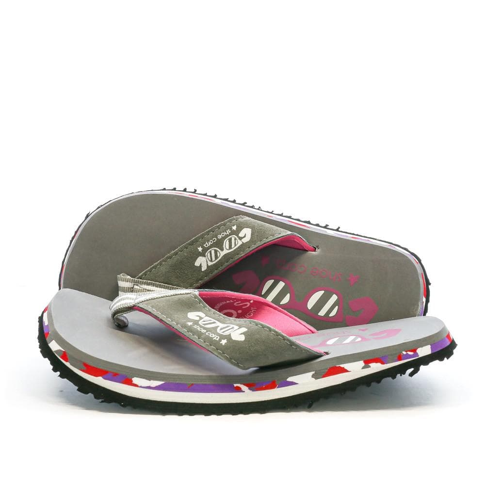 Tongs Grise/Rose Fille Cool Shoe Eve Slight 1