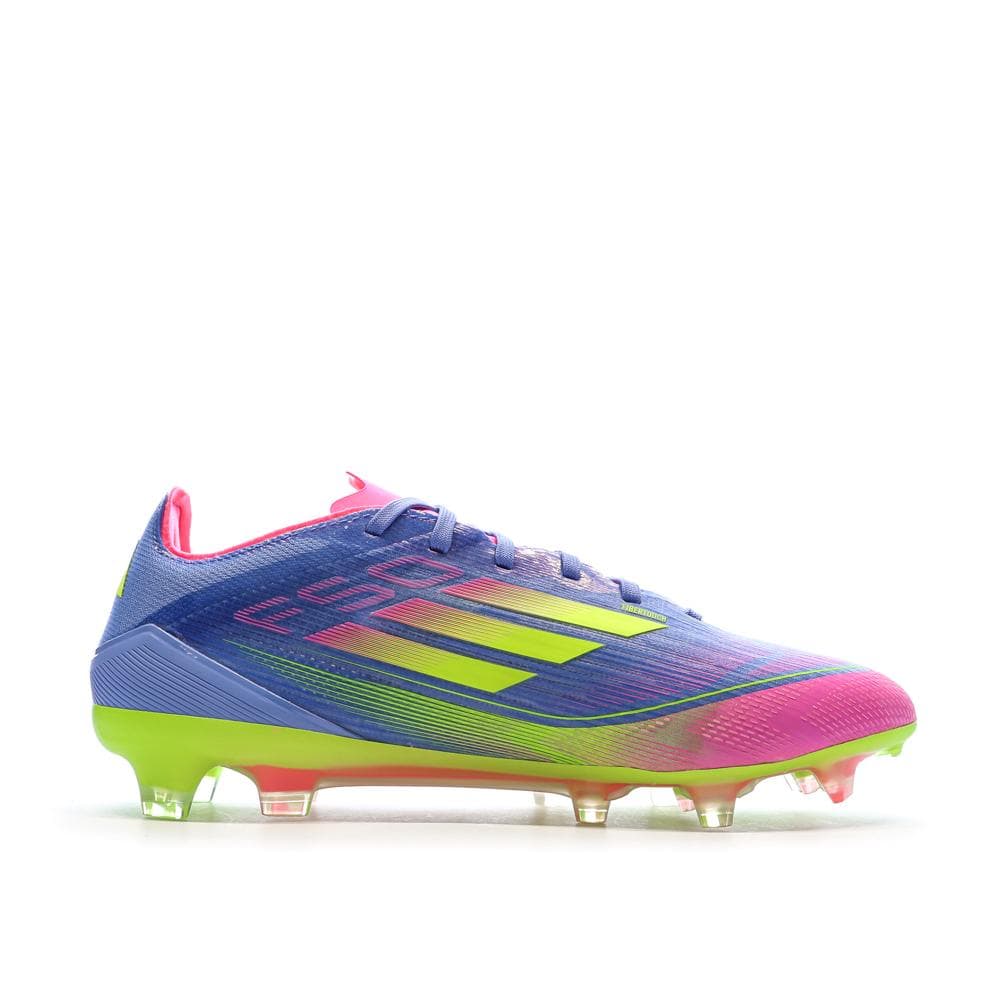 Chaussures de Foot Bleu/Rose/Jaune Homme Adidas F50 Pro FG 2