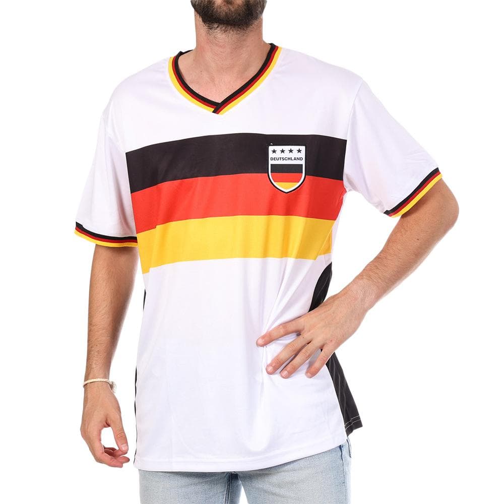Allemagne Maillot Supporter Blanc Mixte Sport Zone 1