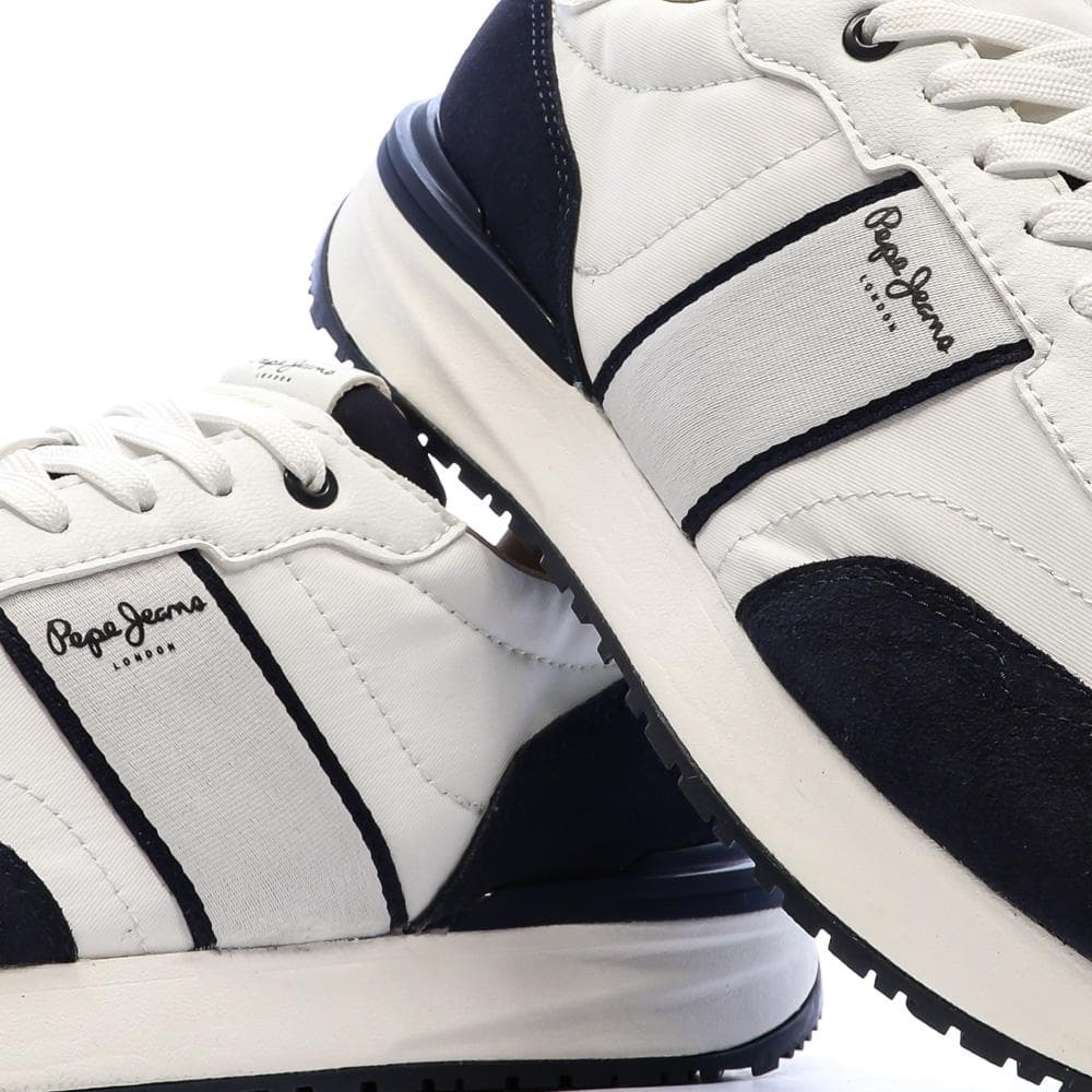 Baskets Blanches/Noires Homme Pepe jeans Buster 7