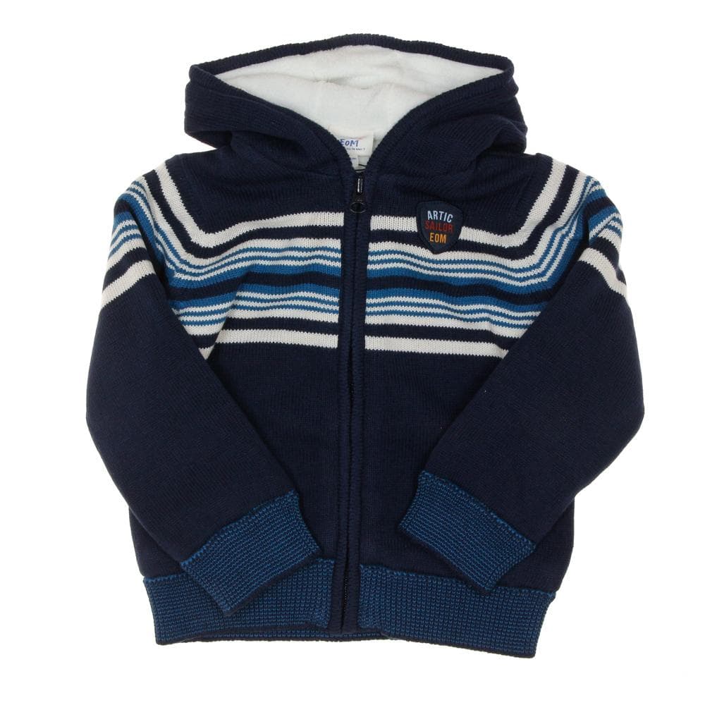 Gilet Zippé Marine Garçon EOM Vichalkid 1