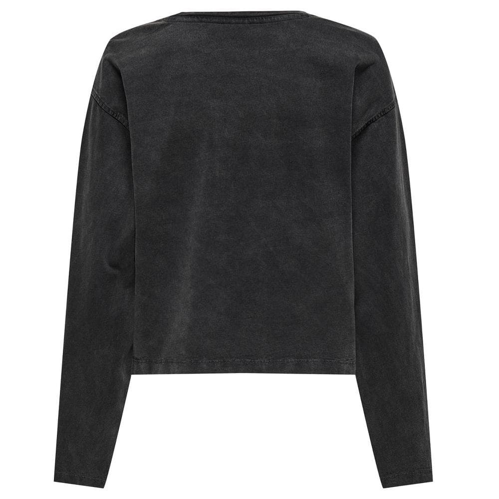 T-Shirt Manches Longues Noir Femme JDY Washed 2