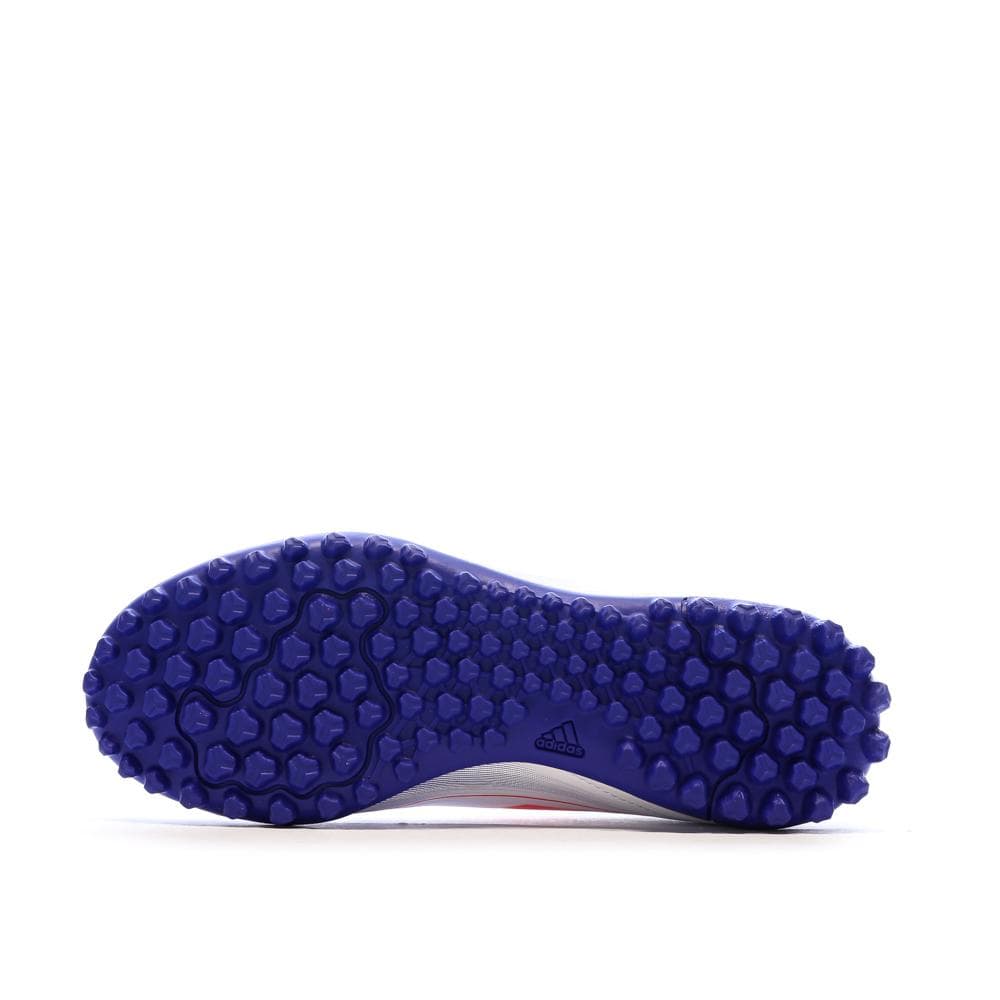 Chaussures Blanc/Bleu Garçon Adidas F50 Club 5