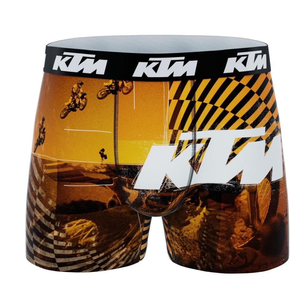 Boxer Noir/Orange Garçon KTM Cross 1