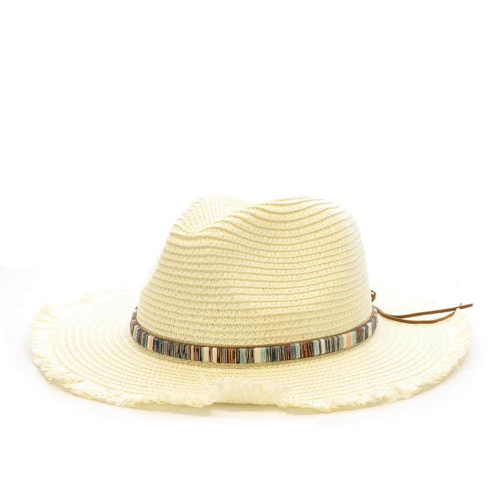 Chapeaux Blanc Femme Via Lorenzo Fedora Ivoire 1