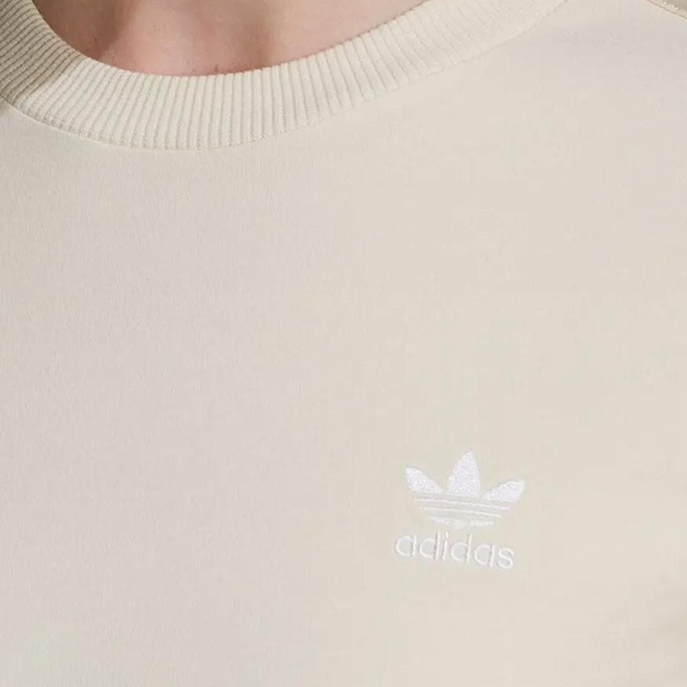 T-shirt manches longues Beige Femme Adidas Crop 3
