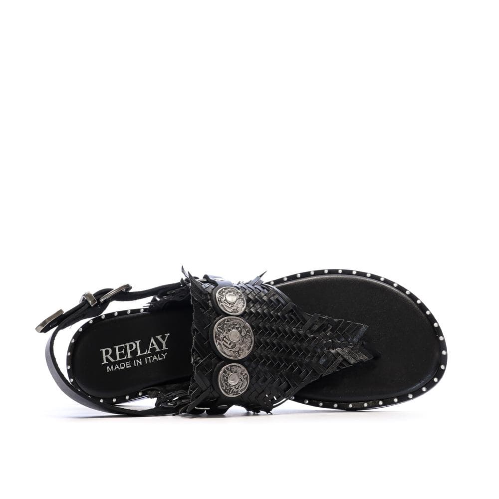 Sandales Noir Femme Replay Nairobi Thong 4