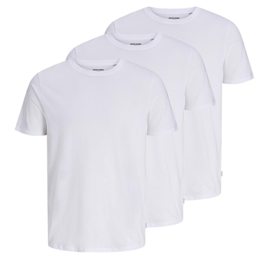 x3 T-Shirts Blanc Homme Jack & Jones Underwear 1