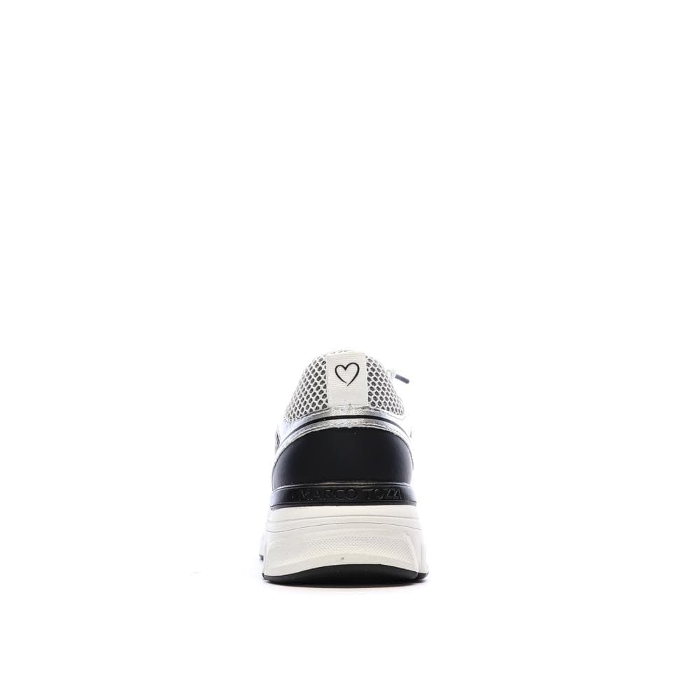 Baskets Blanches/Grises/Noires Femme Marco Tozzi Comb 3