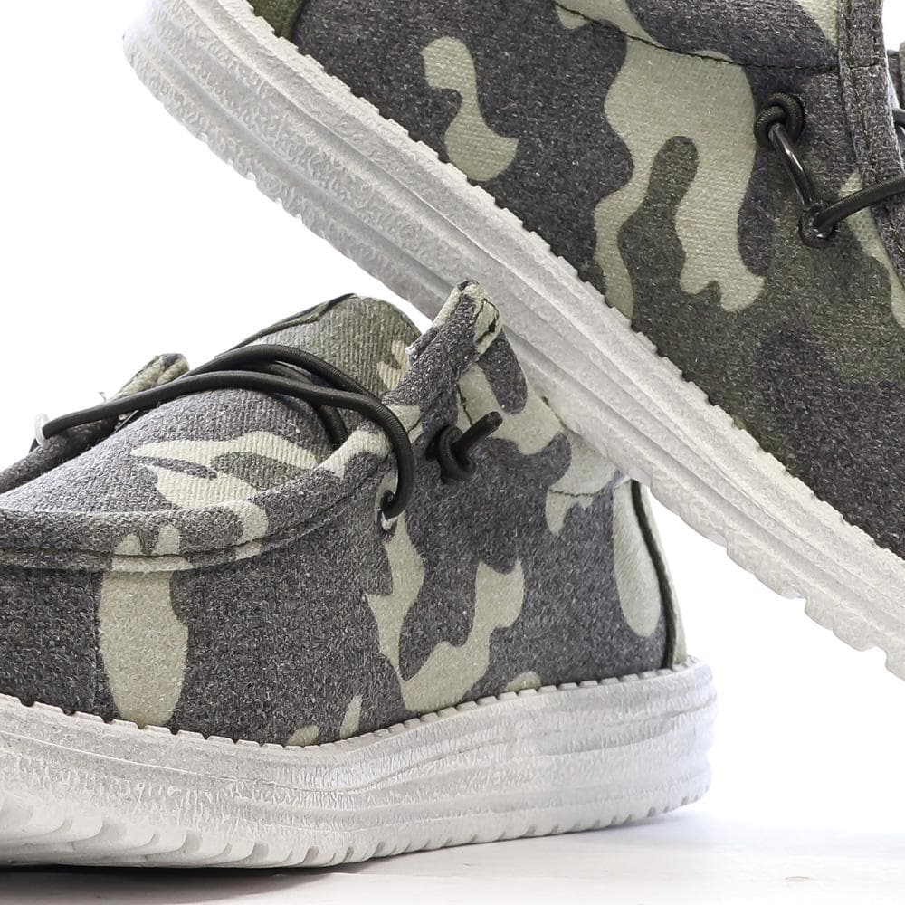 Chaussures Militaire Kaki Homme Hey Dude Camo 7
