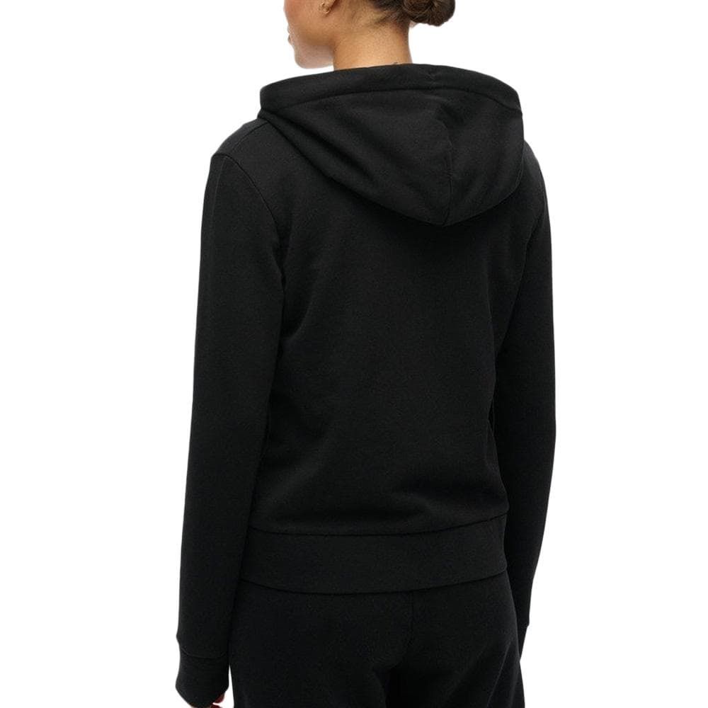 Sweat Zippée Noir Femme Superdry Plain Zip Hood 2