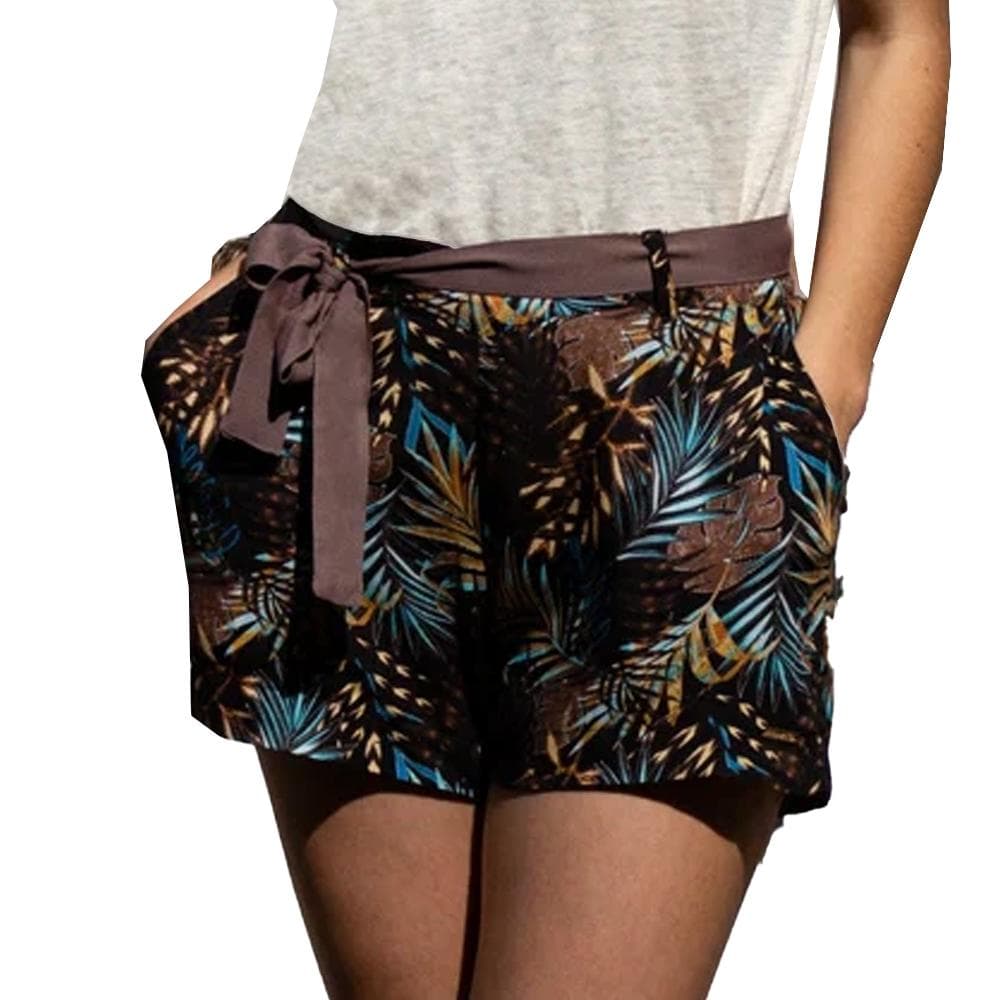 Short Imprimé Marron Femme Happy & Co Amazonie 1