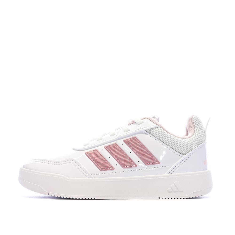 Baskets Blanc/Rose Enfant Adidas Tensaur 1