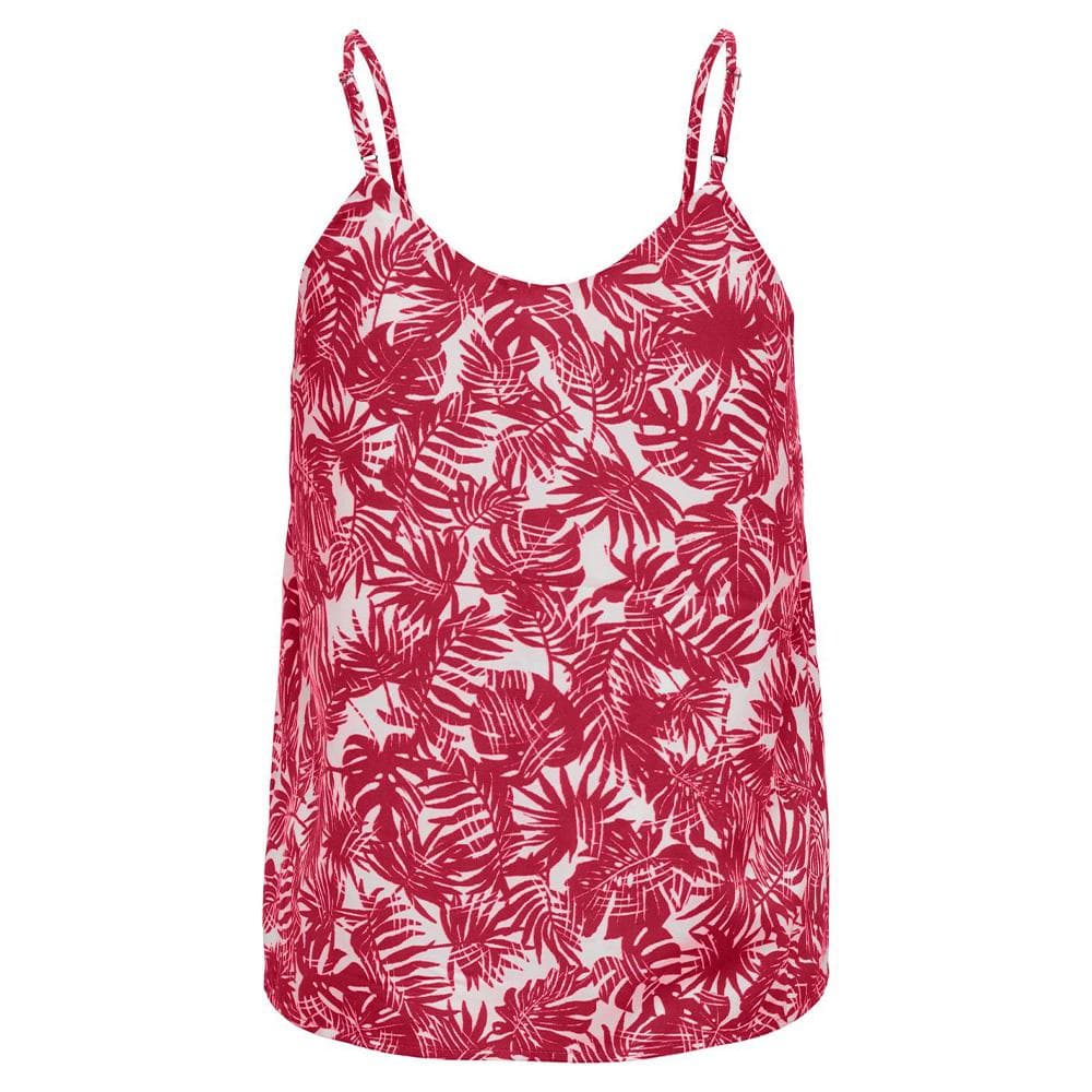Débardeur Blanc/Rose Femme Only Button Singlet 2