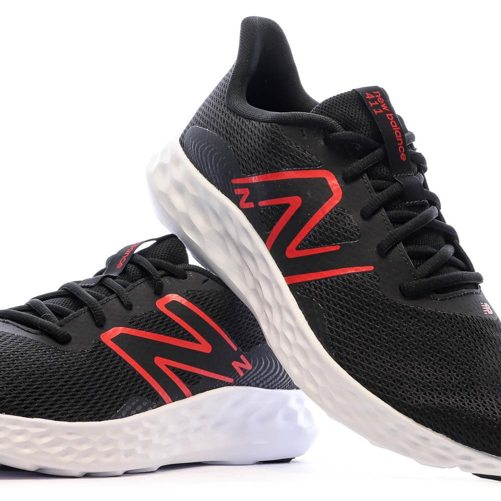 Chaussures de Running Noir/Rouge Homme New Balance 411 7