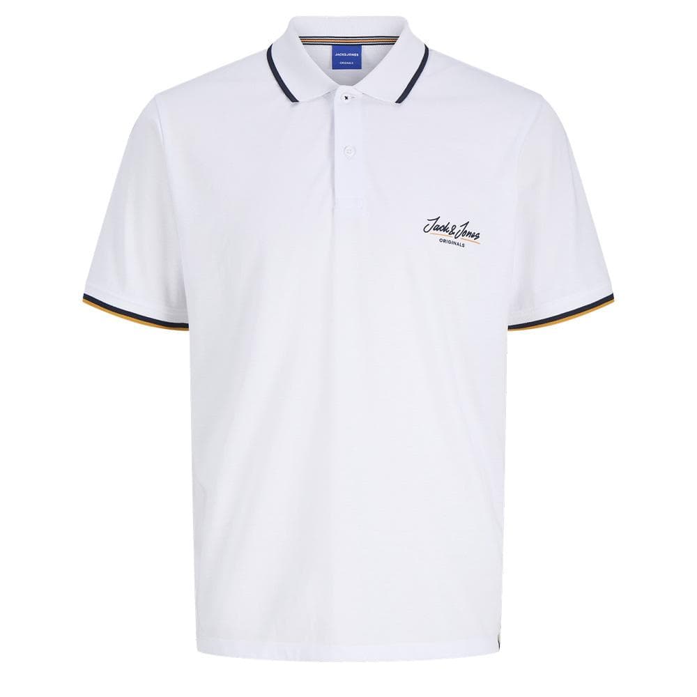 Polo Blanc Homme Jack & Jones Jorten 1