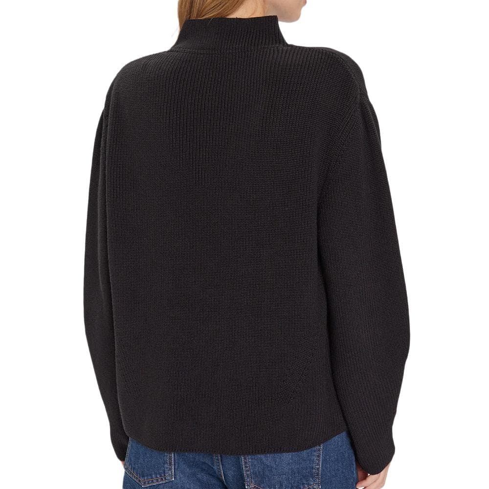 Pull Noir Femme Tommy Hilfiger Tjw Mockneck Badge S 2