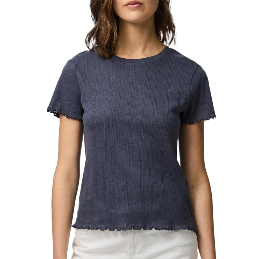 T-Shirt Marine Femme Pieces Marie 1