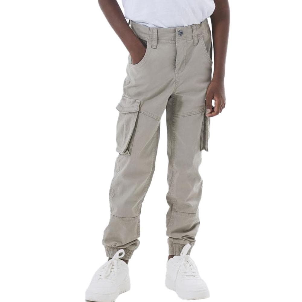 Pantalon Cargo Gris Clair Garçon Name it Cargo 1
