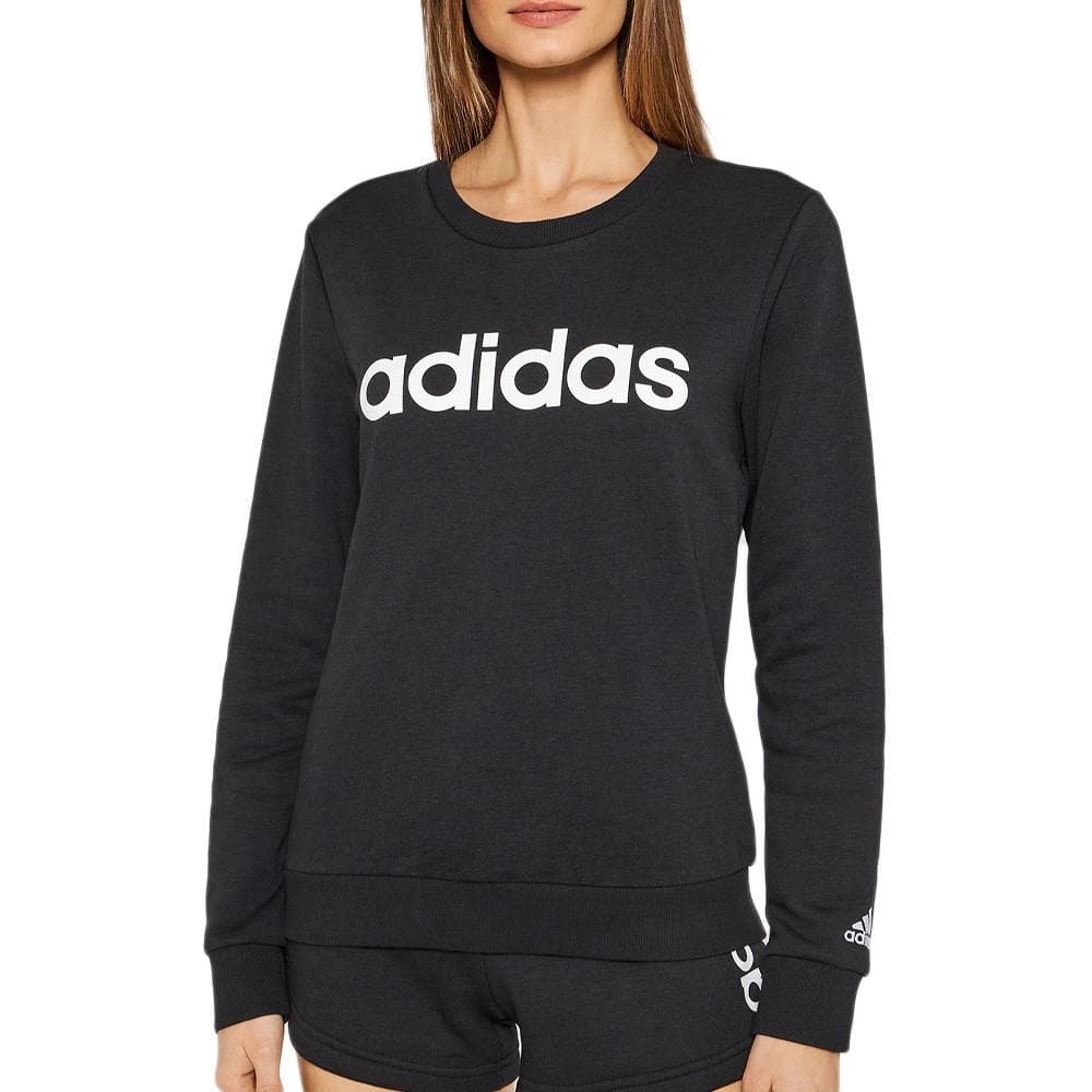 Sweat Noir Femme Adidas Lin 1