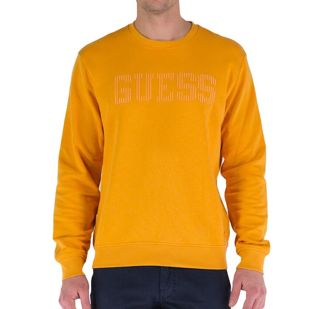 Sweat Orange Homme Guess Beau Cn Fleece 1