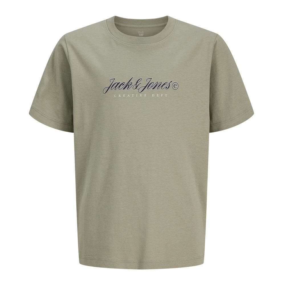 T-Shirt Vert Garçon Jack & Jones Montauk Type Front 1