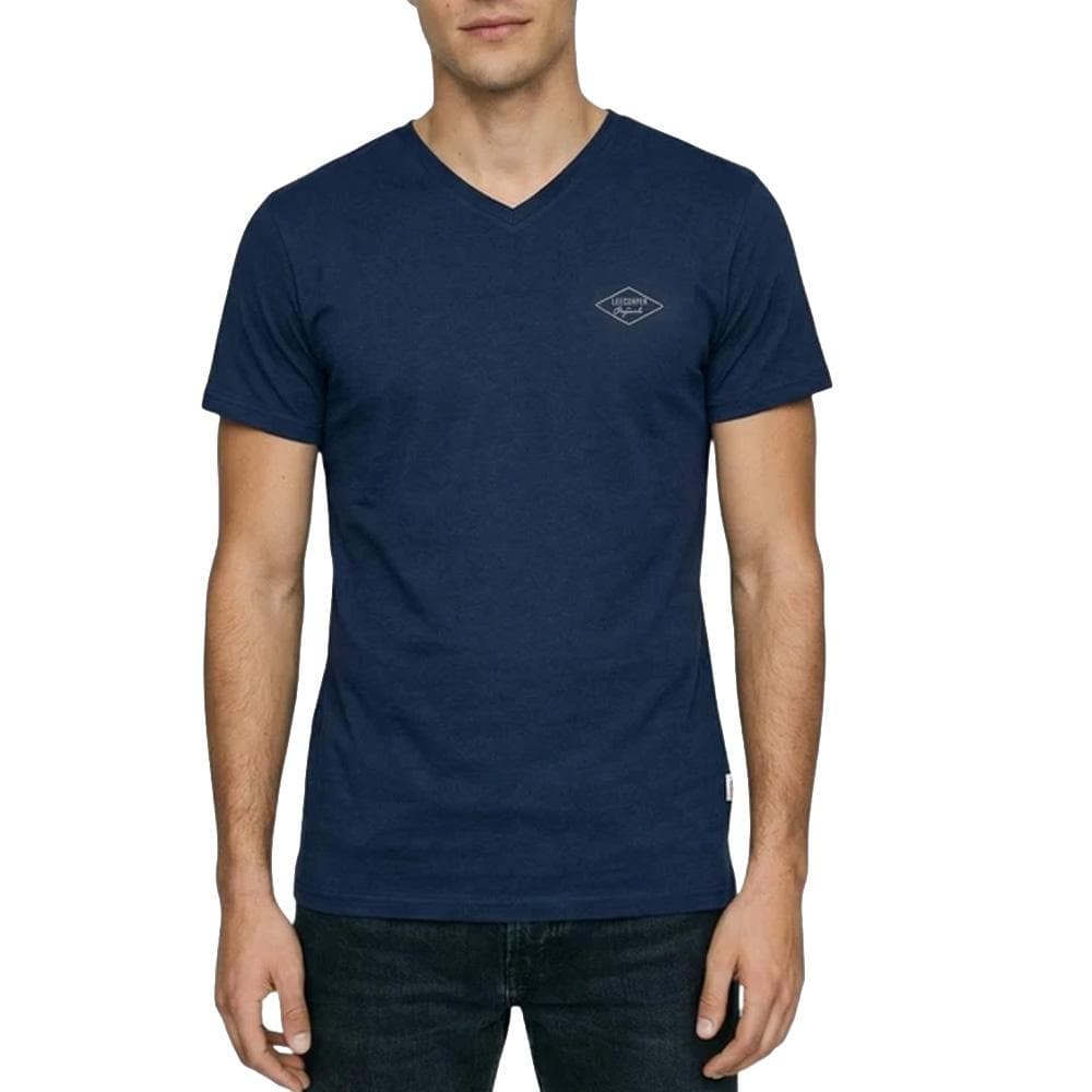 T-Shirt Marine Homme Lee Cooper GLC1986 1