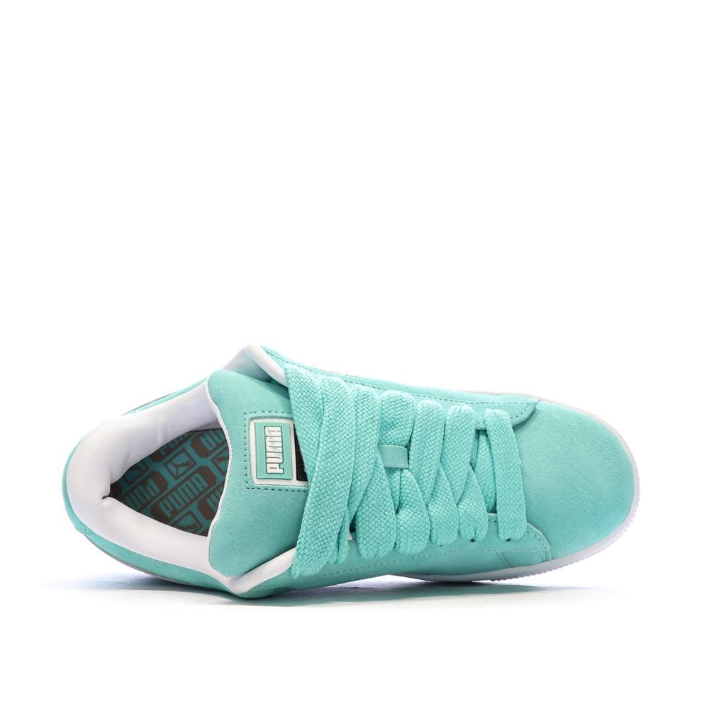 Baskets Turquoise/Blanc Homme Puma Suede XL 4
