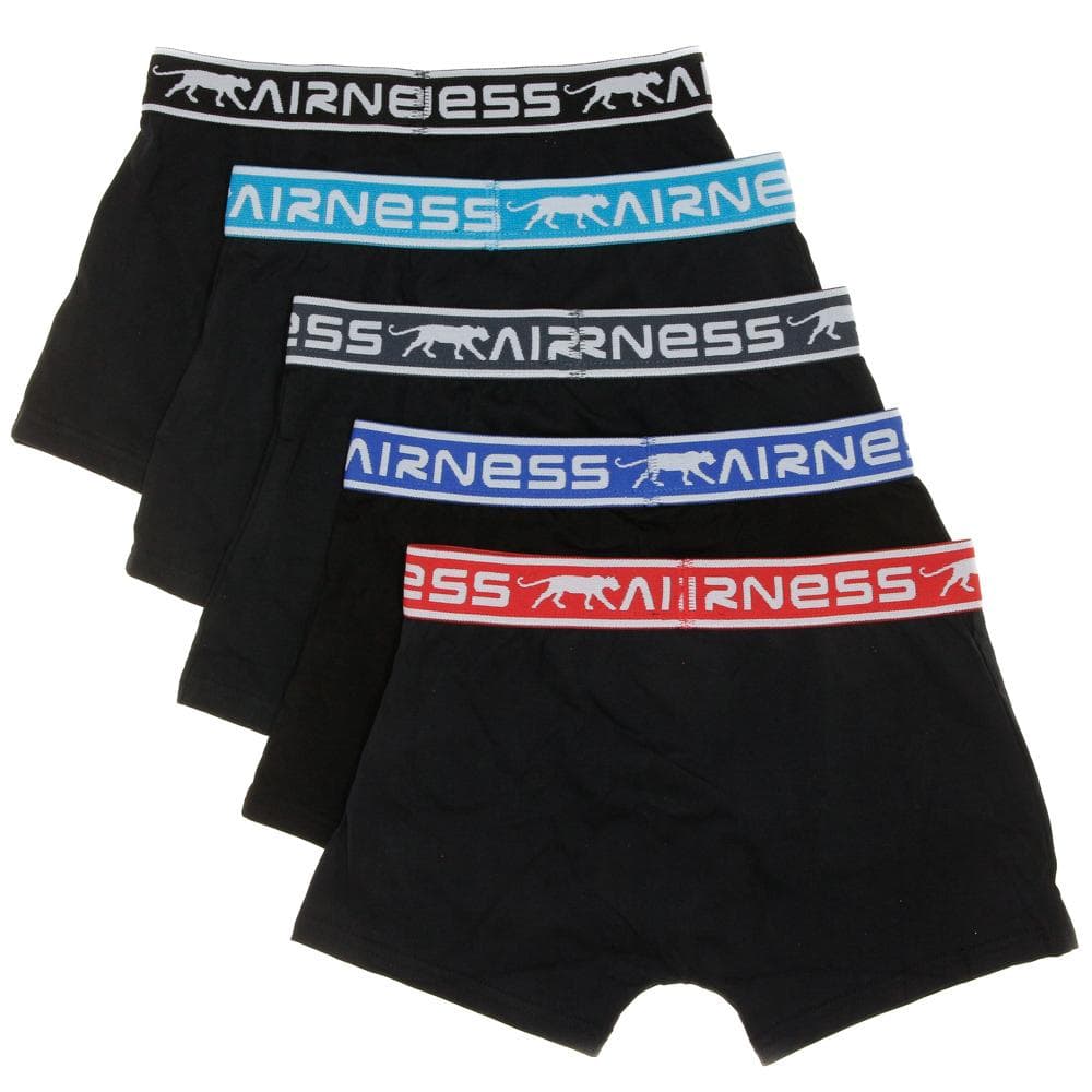 Lot de 5 Boxers Noirs Garçon Airness 2