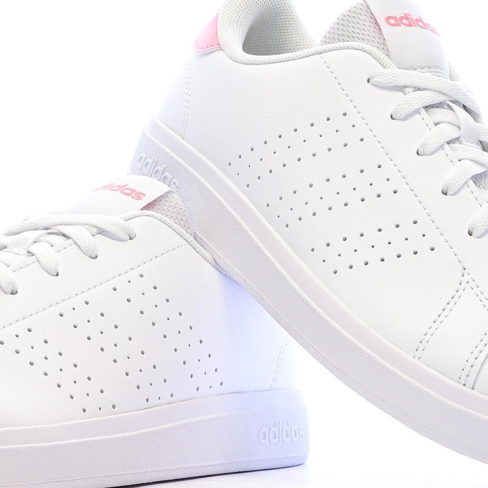 Baskets Blanches Fille/Femme Adidas Advantage Base 2.0 7