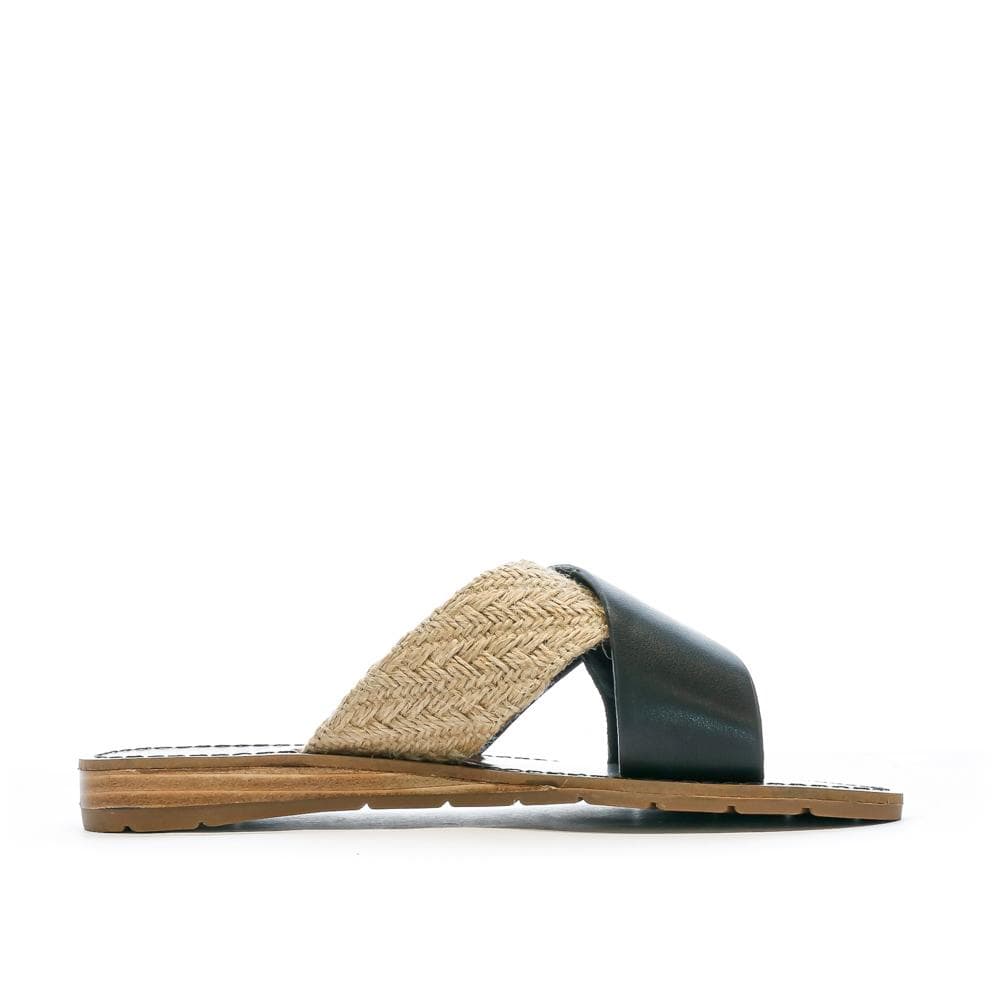 Claquettes Croisées Noires Femme Chattawak Brana 2